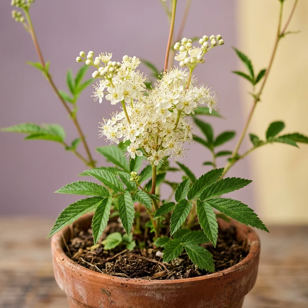 Identifica e cura Meadowsweet (Filipendula ulmaria) con Plant AI