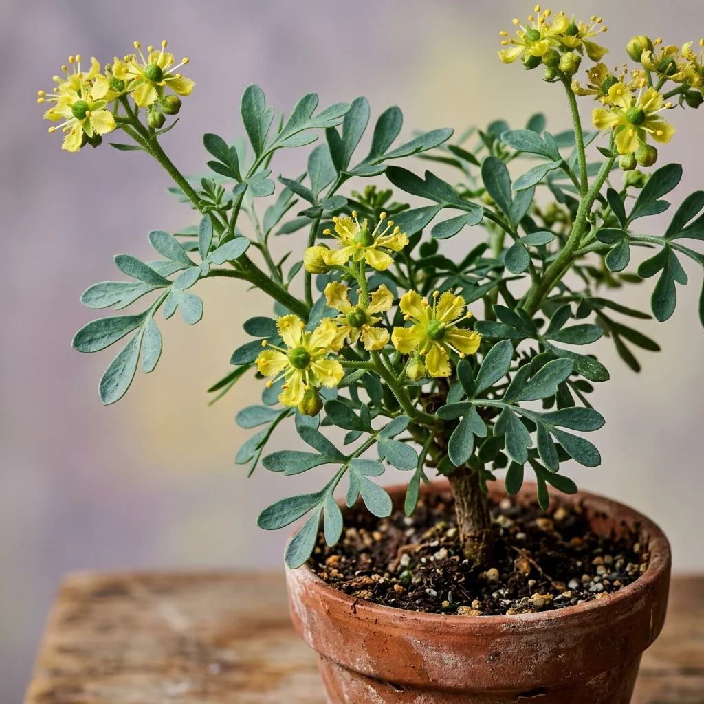 Identifica e cura Rue (Ruta graveolens) con Plant AI