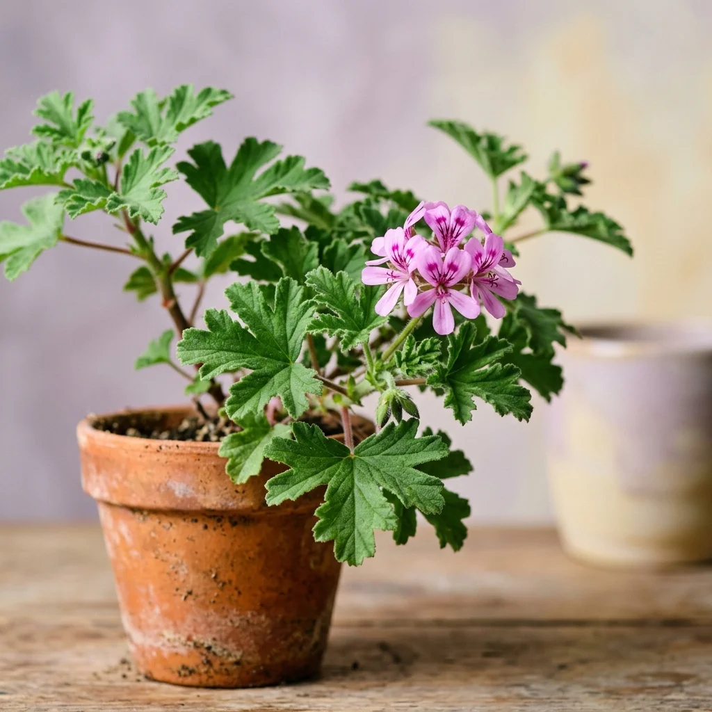 Identifica e cura Scented Geranium (Pelargonium graveolens) con Plant AI