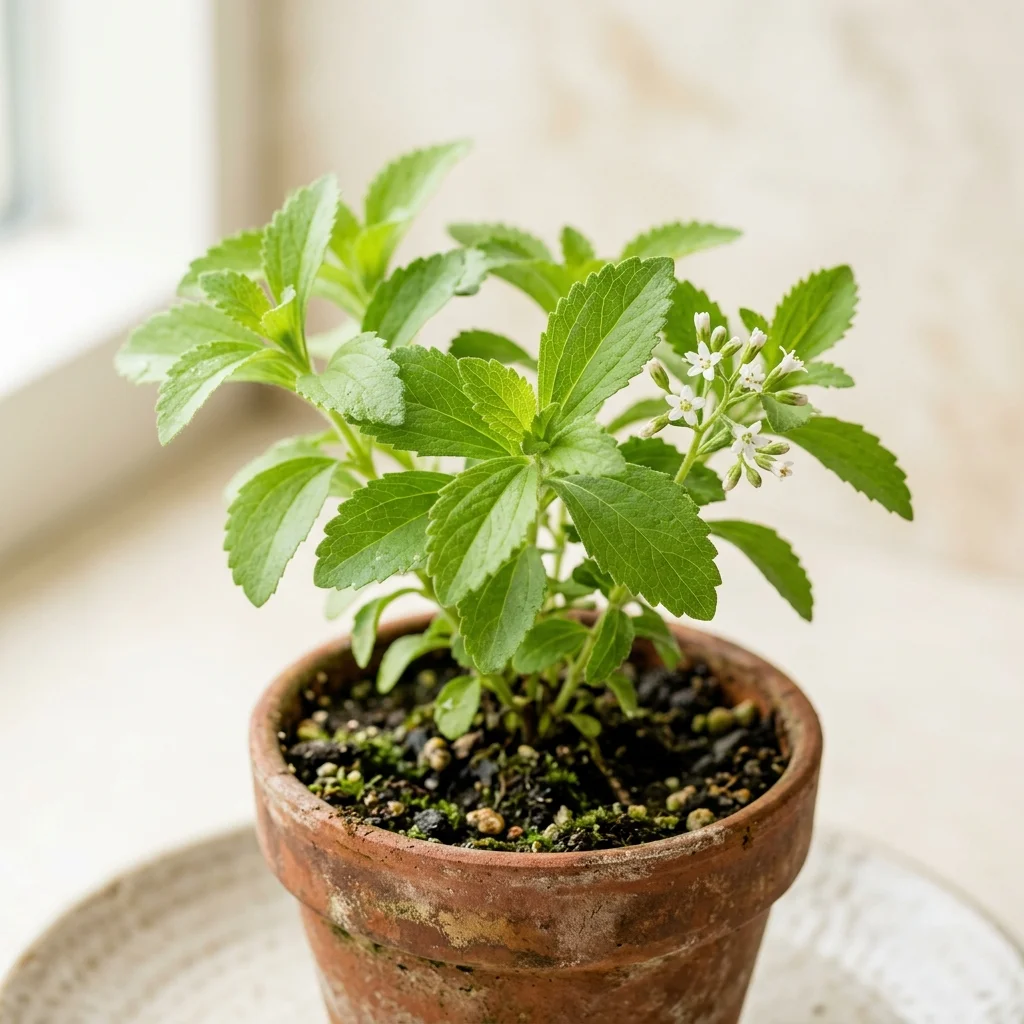 Identifica e cura Stevia (Stevia rebaudiana) con Plant AI