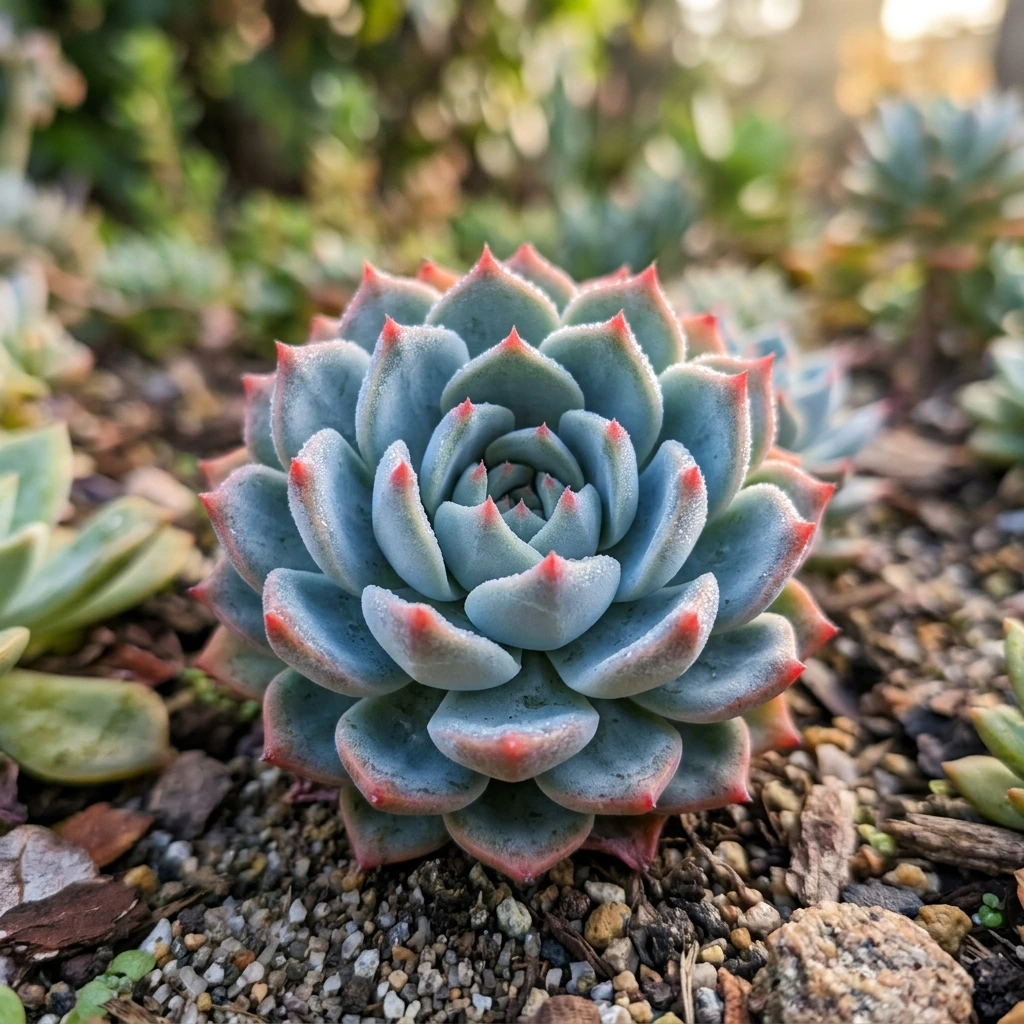 Identifier Sedeveria Blue Elf (Sedeveria 'Blue Elf') avec Plant AI