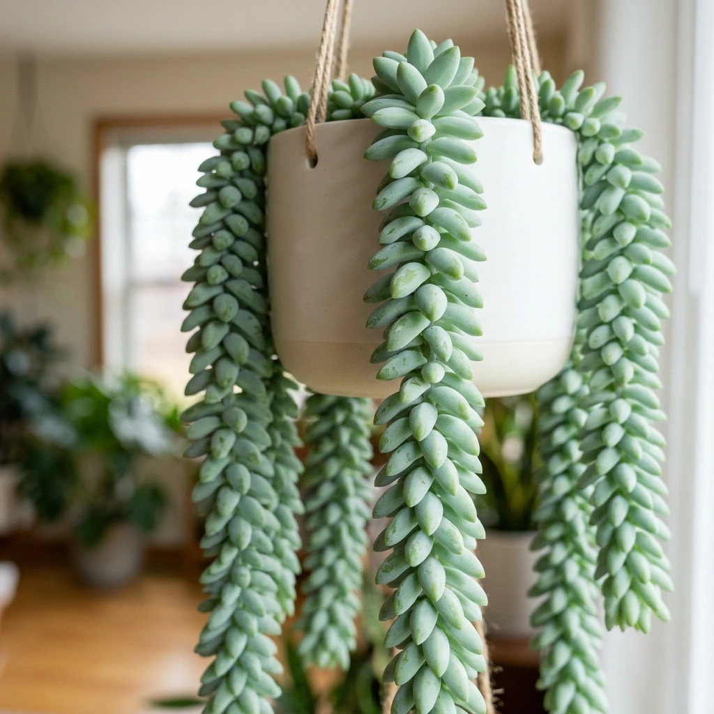Identifier Queue d’âne (Sedum morganianum) avec Plant AI