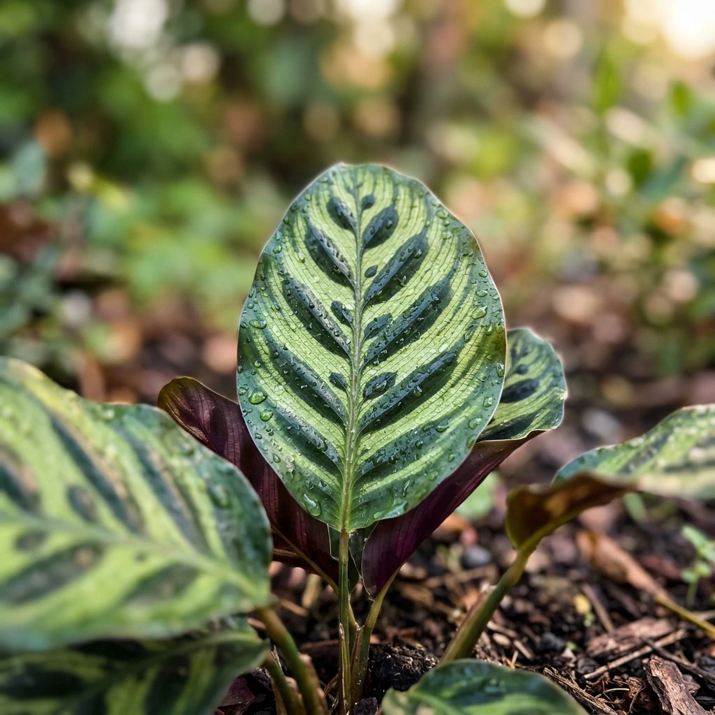 Identifier Calathéa (Goeppertia makoyana) avec Plant AI