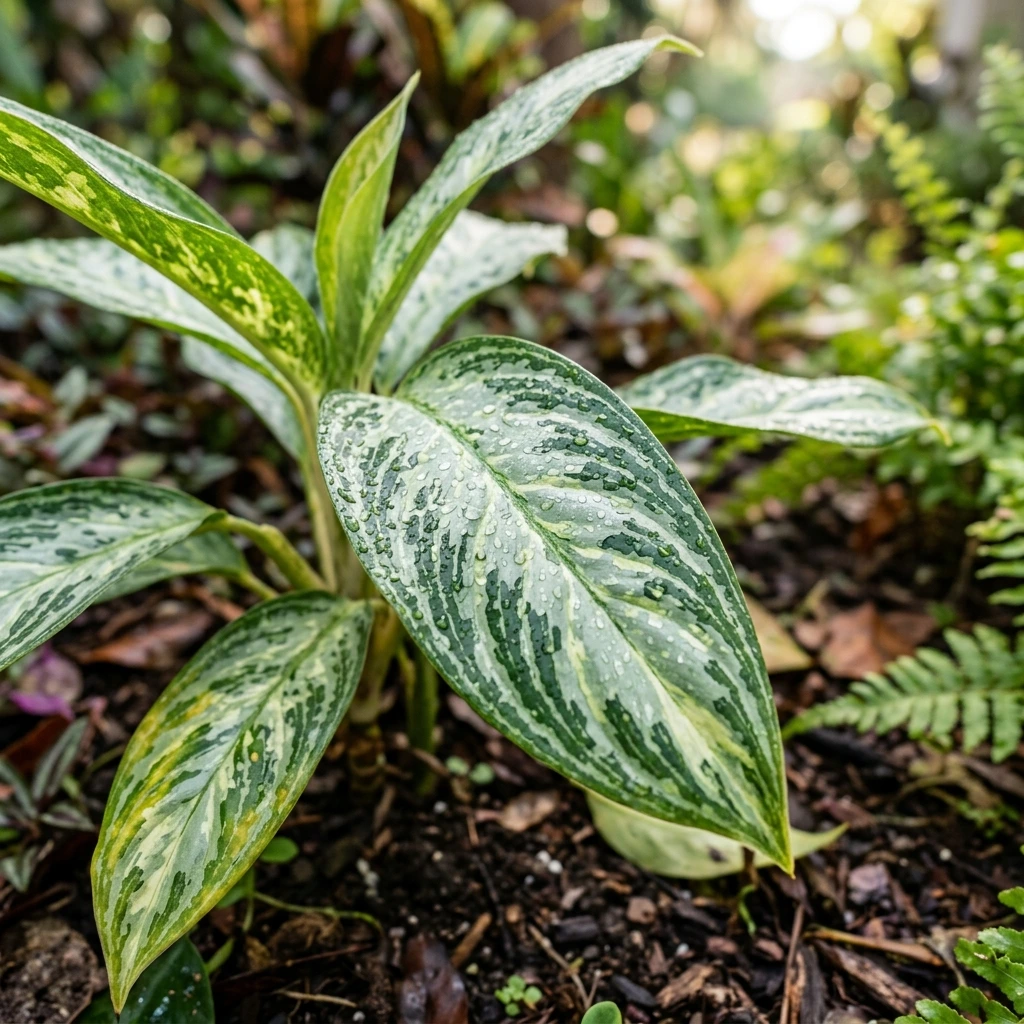Identifier Aglaonéma (Aglaonema commutatum) avec Plant AI