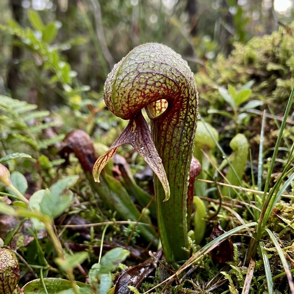Identifier Lis cobra (Darlingtonia californica) avec Plant AI