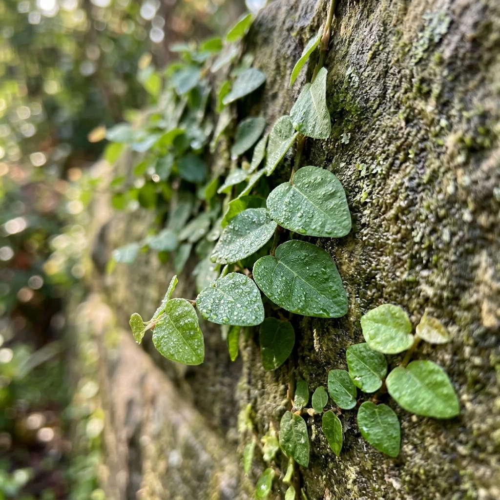 Identifier Ficus rampant (Ficus pumila) avec Plant AI