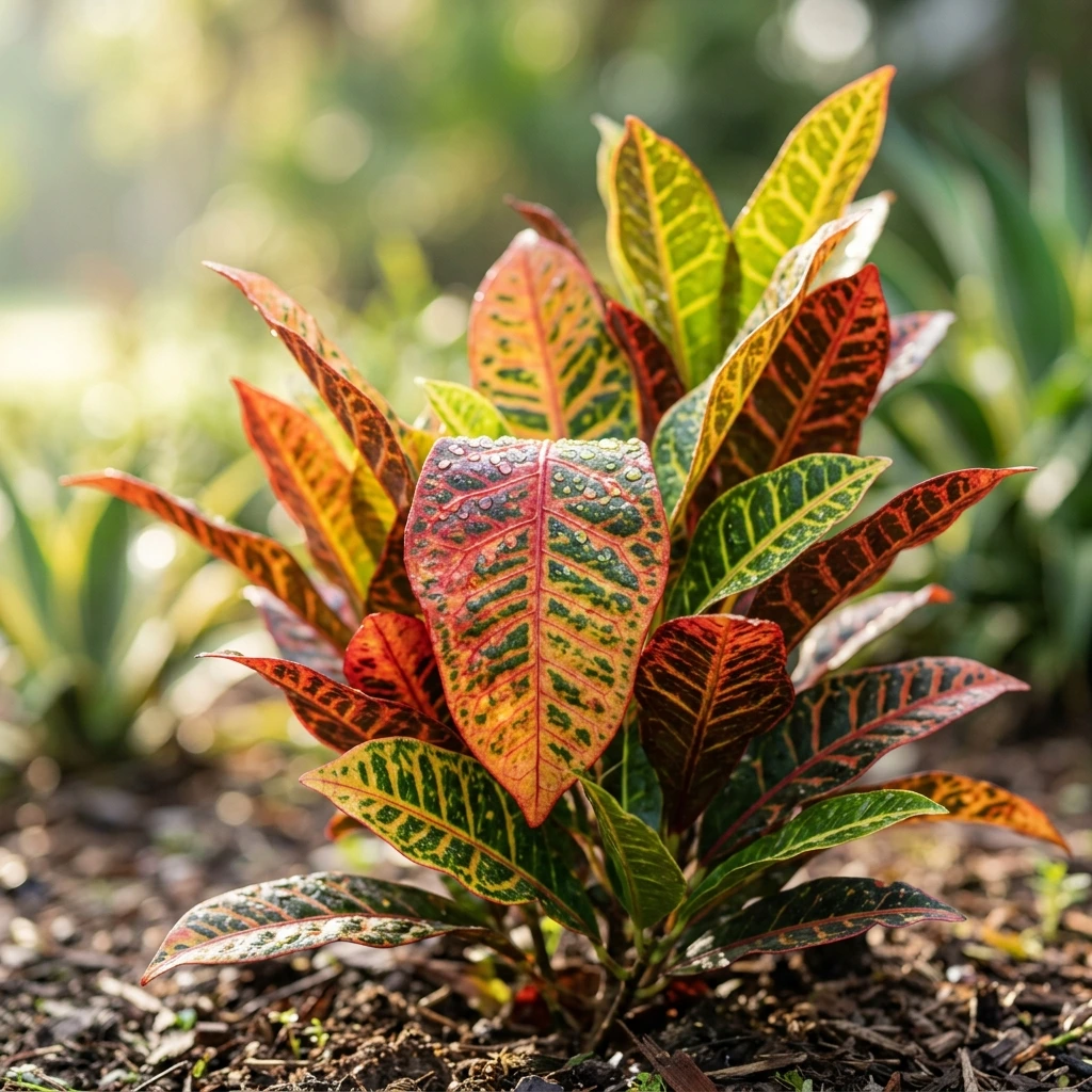 Identifier Croton (Codiaeum variegatum) avec Plant AI