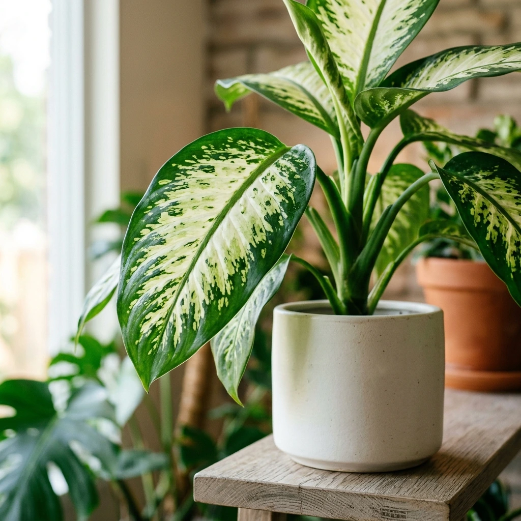 Identifier Dieffenbachia (Dieffenbachia) avec Plant AI