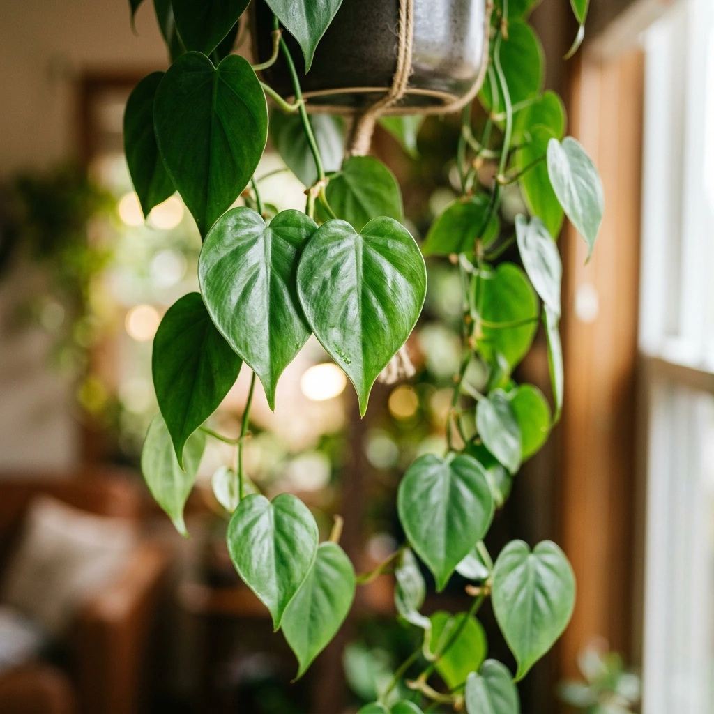 Identifier Philodendron à feuilles en coeur (Philodendron hederaceum) avec Plant AI