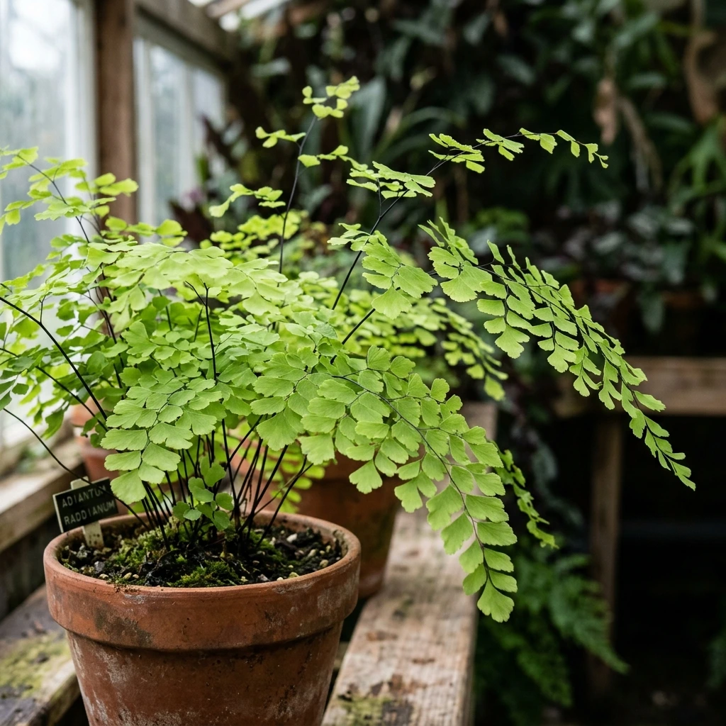Identifier Capillaire (Adiantum raddianum) avec Plant AI
