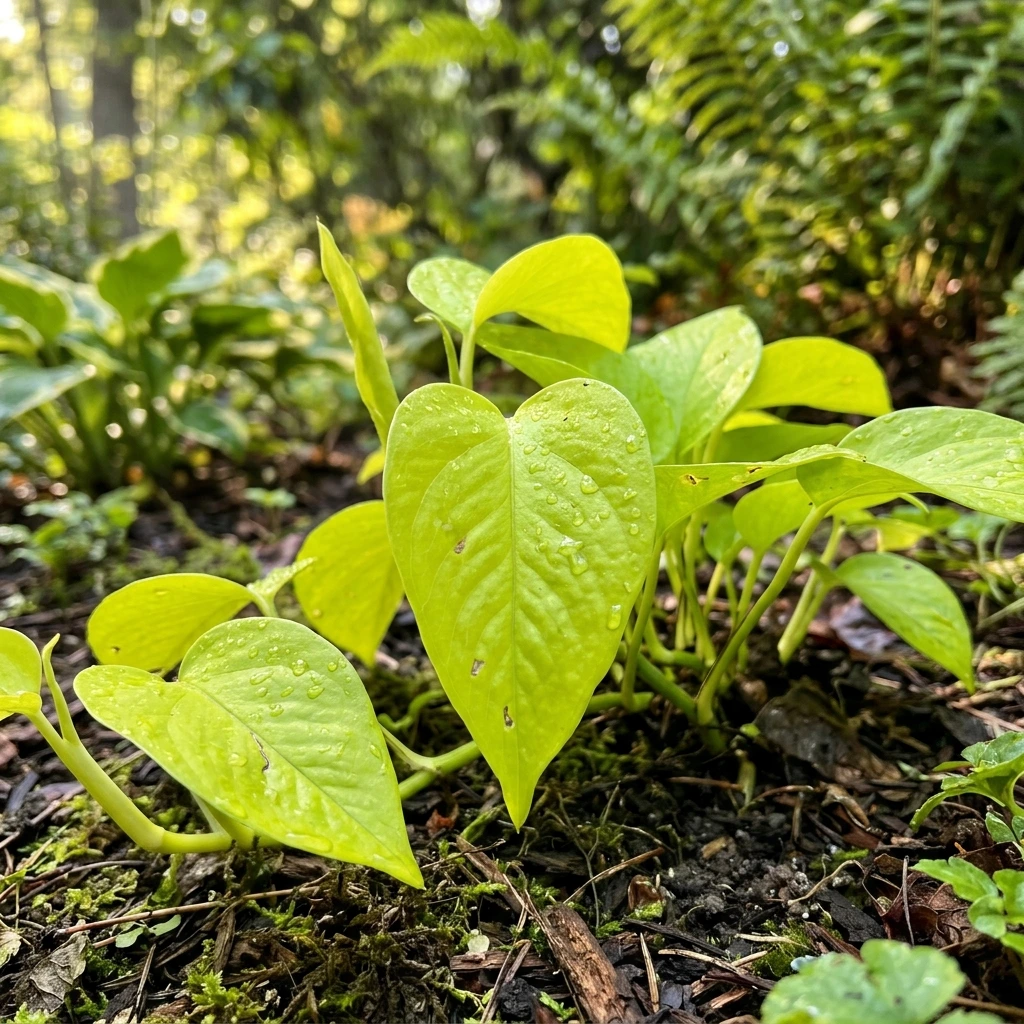 Identifier Pothos Neon (Epipremnum aureum 'Neon') avec Plant AI