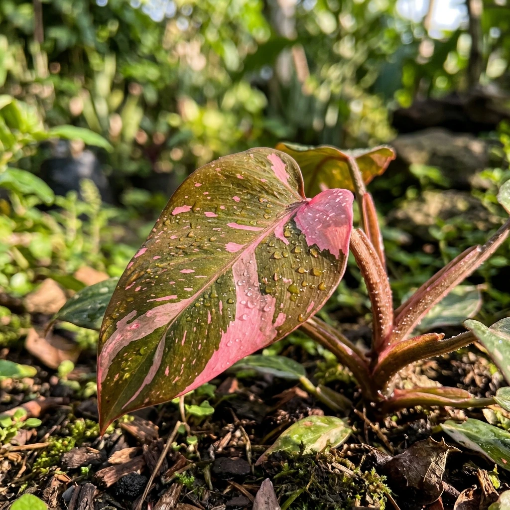 Identifier Philodendron Pink Princess (Philodendron erubescens 'Pink Princess') avec Plant AI