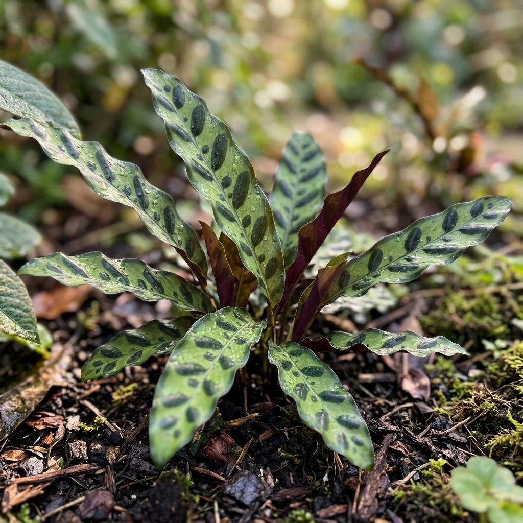Identifier Calathéa lancifolia (Goeppertia insignis) avec Plant AI