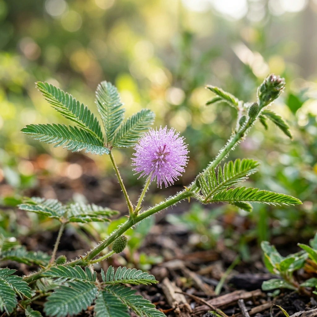 Identifier Mimosa pudica (Mimosa pudica) avec Plant AI