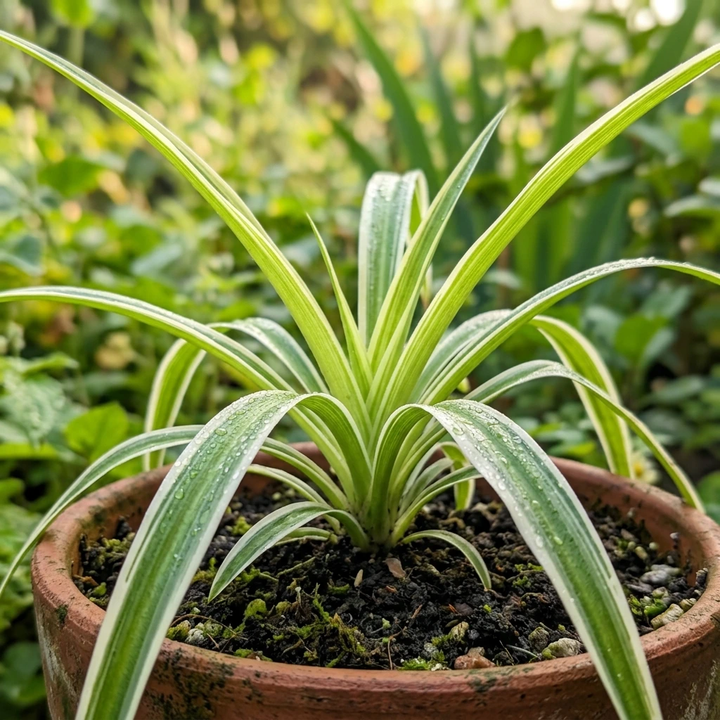 Identifier Chlorophytum (Chlorophytum comosum) avec Plant AI
