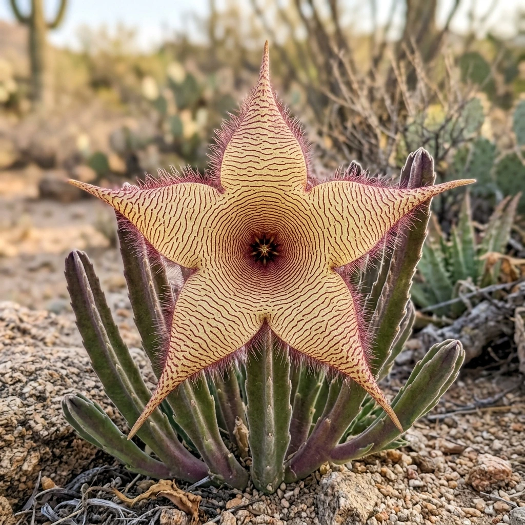 Identifier Stapelia (Stapelia gigantea) avec Plant AI