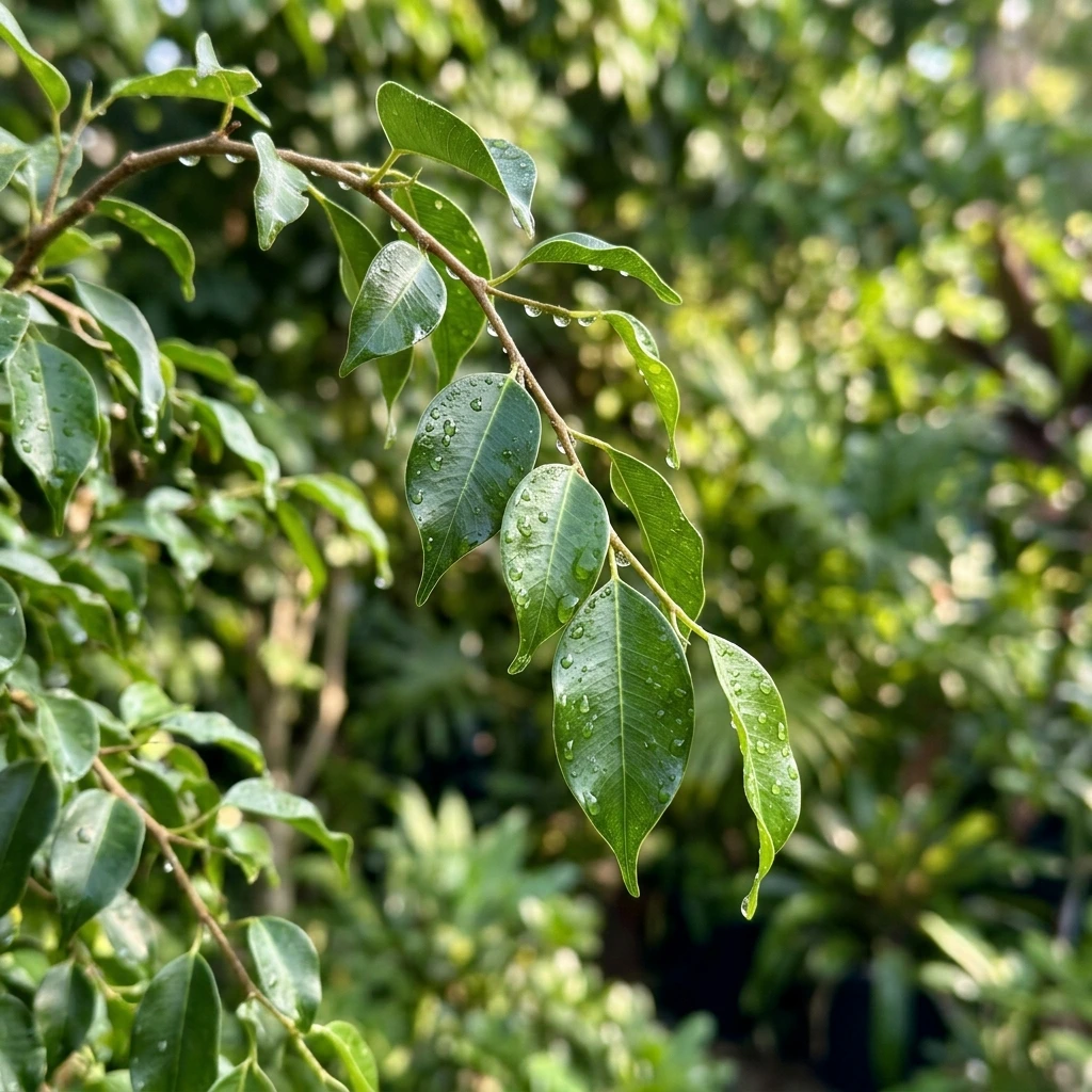 Identifier Ficus benjamina (Ficus benjamina) avec Plant AI