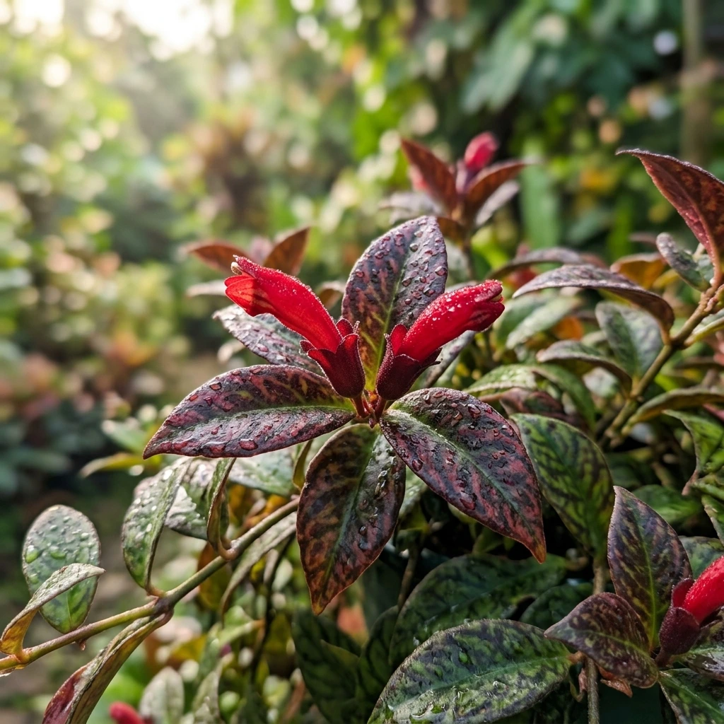 Identifier Aeschynanthus zébré (Aeschynanthus marmoratus) avec Plant AI