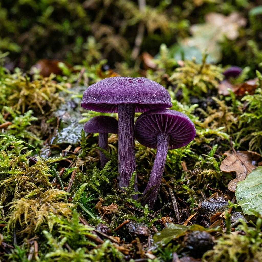 Identifica Amethyst Deceiver (Laccaria amethystina) con Plant AI