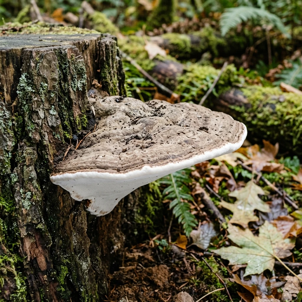 Identifica Artist's Conk (Ganoderma applanatum) con Plant AI
