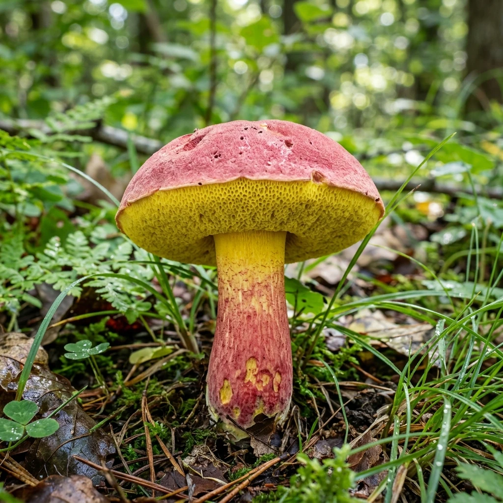 Identifica Bicolored Bolete (Baorangia bicolor) con Plant AI