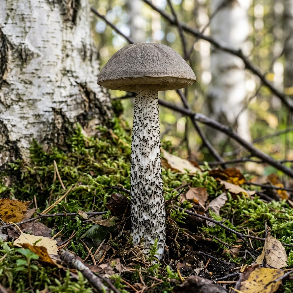Identifica Birch Bolete (Leccinum scabrum) con Plant AI