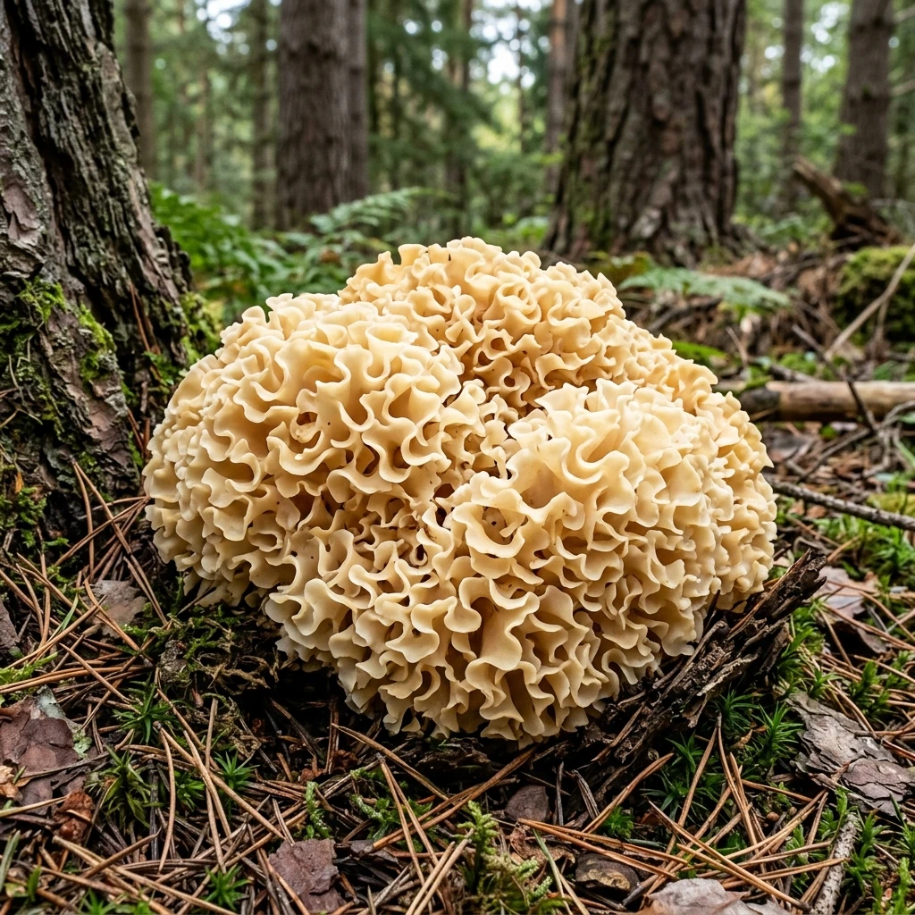 Identifica Cavolfiore Fungus (Sparassis crispa) con Plant AI