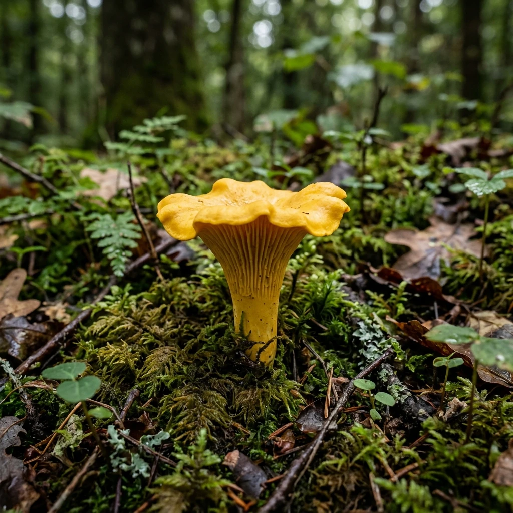 Identifica Chanterelle (Cantharellus cibarius) con Plant AI