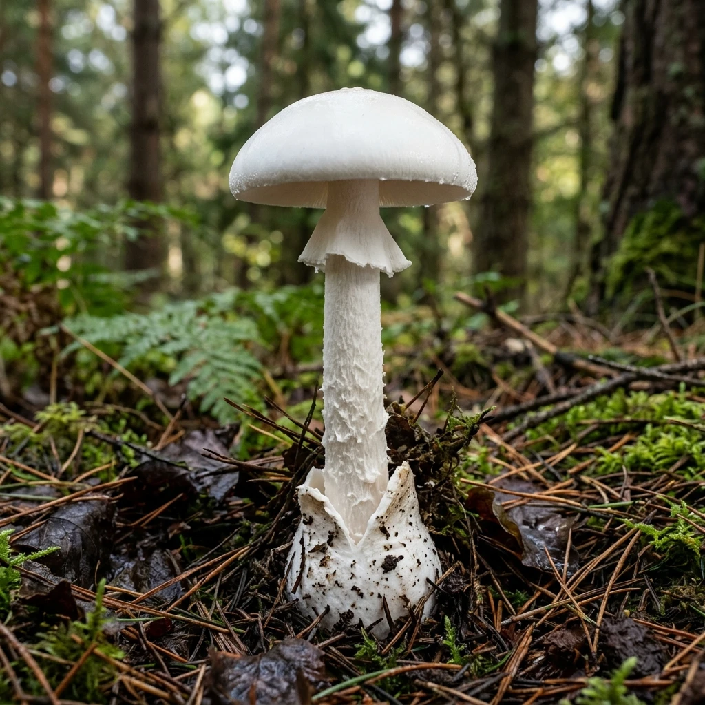 Identifica European Destroying Angel (Amanita virosa) con Plant AI