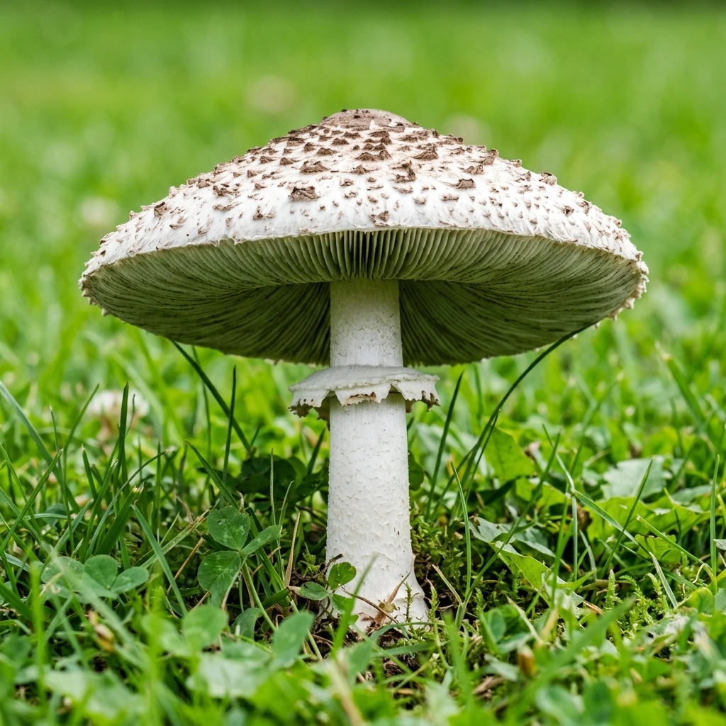 Identifica False Parasol (Chlorophyllum molybdites) con Plant AI