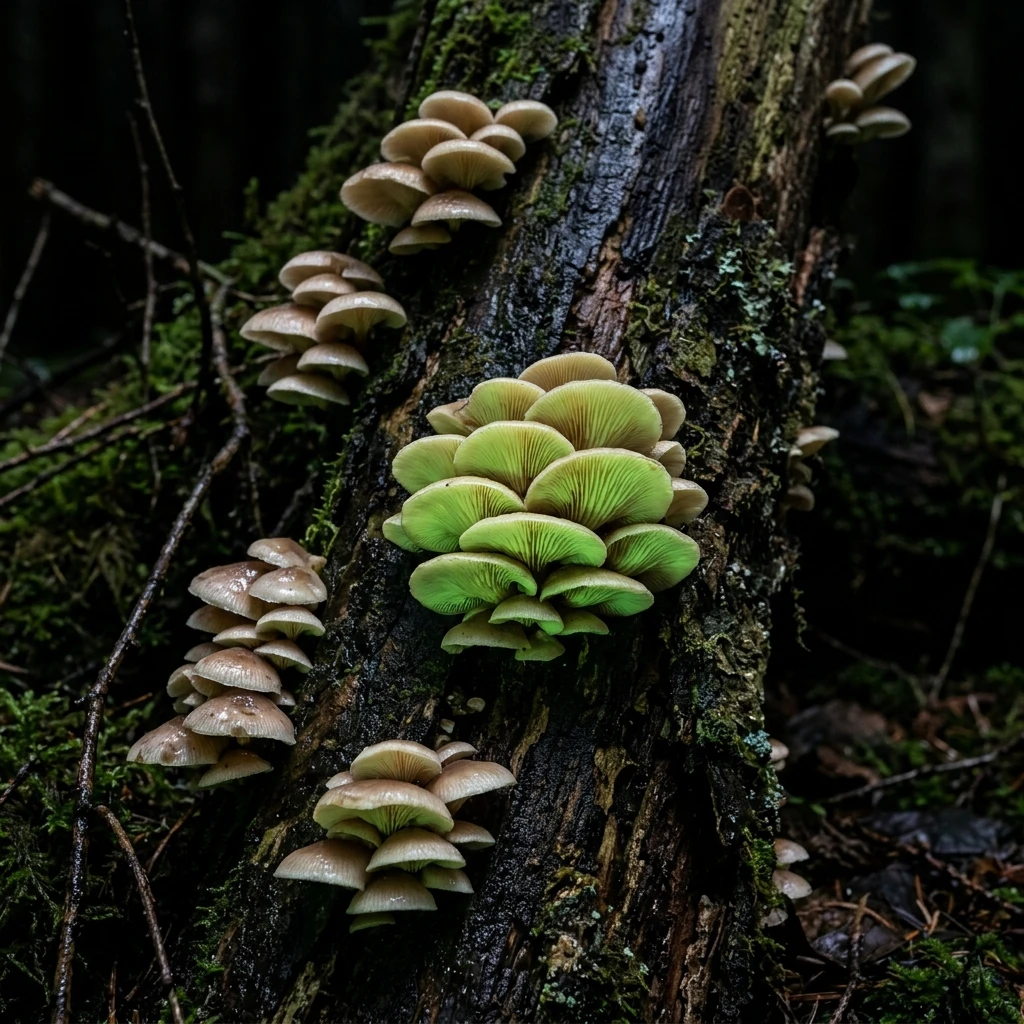 Identifica Bitter Oyster (Panellus stipticus) con Plant AI