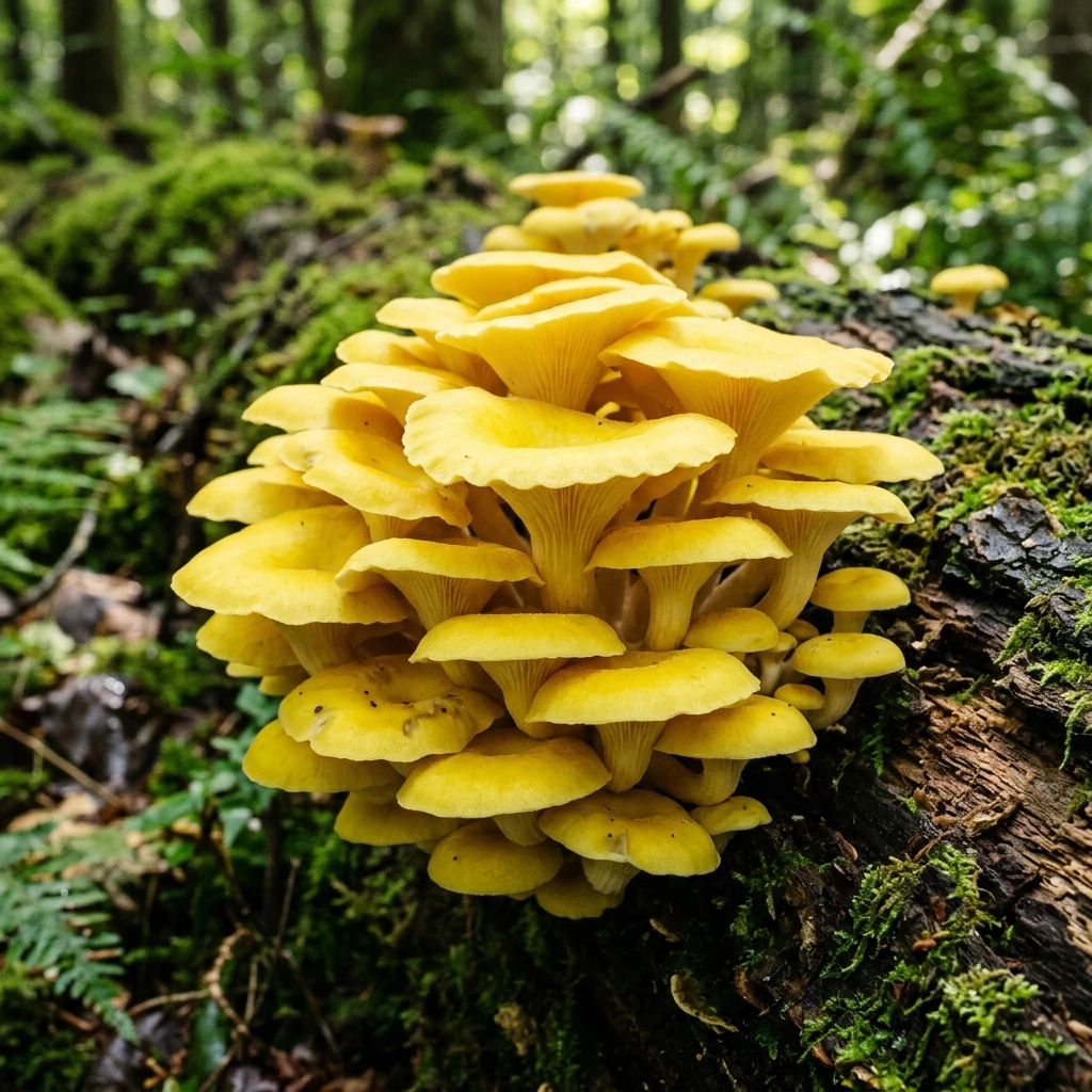 Identifica Golden Oyster (Pleurotus citrinopileatus) con Plant AI