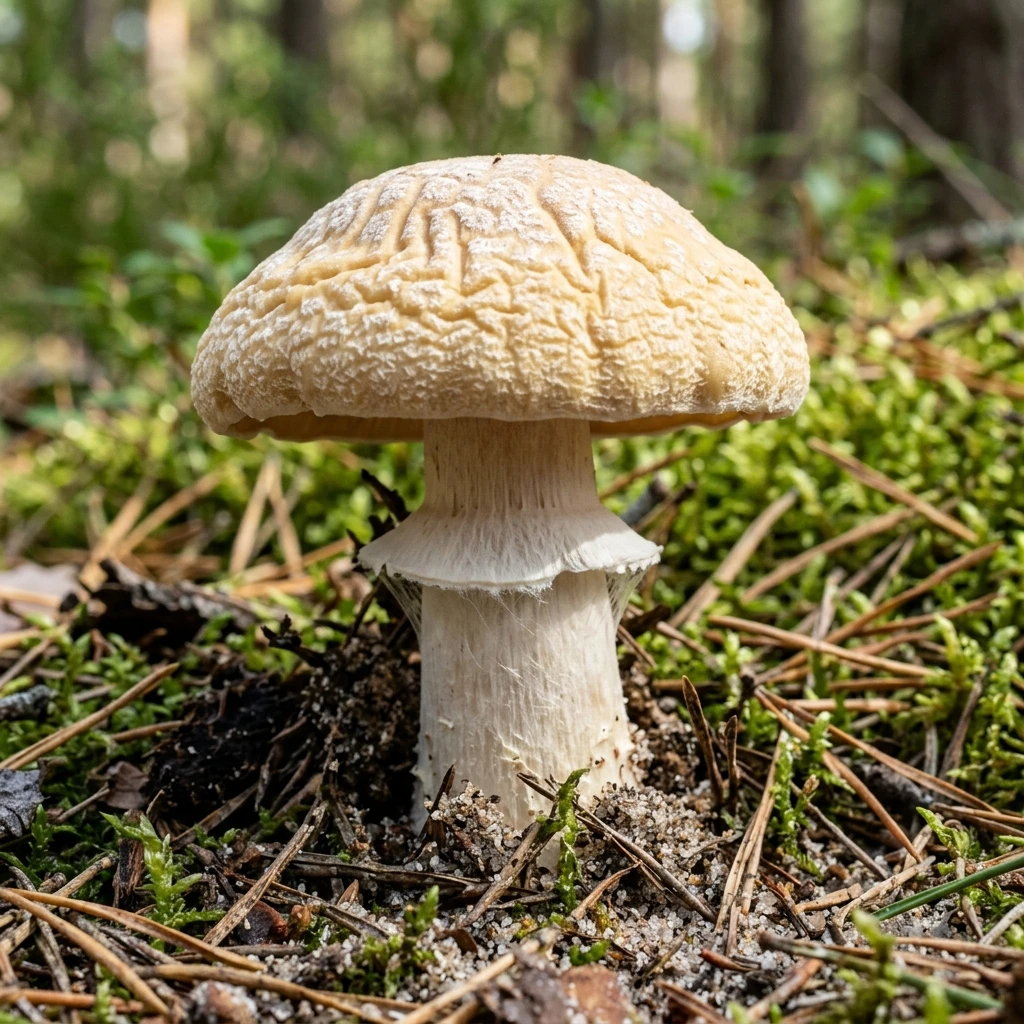 Identifica Gypsy Mushroom (Cortinarius caperatus) con Plant AI