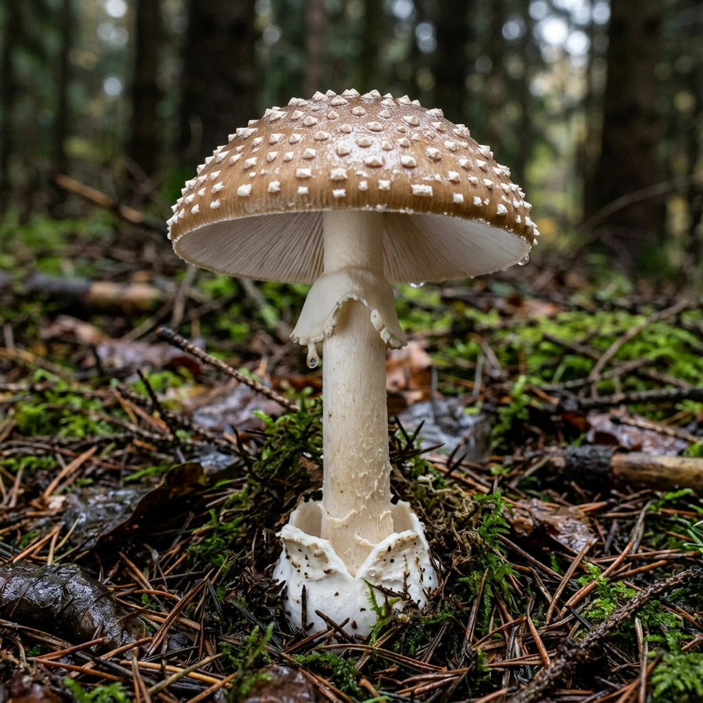 Identifica Panther Cap (Amanita pantherina) con Plant AI