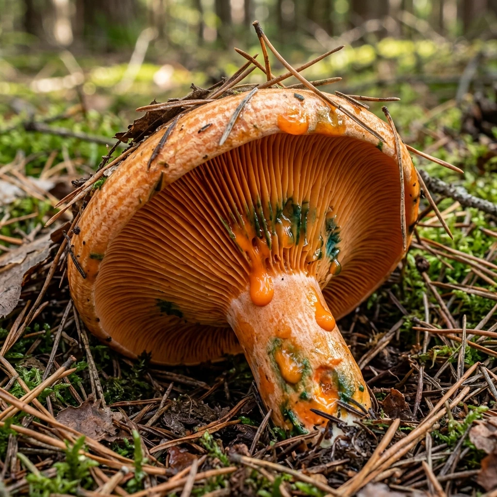 Identifica Saffron Milk Cap (Lactarius deliciosus) con Plant AI