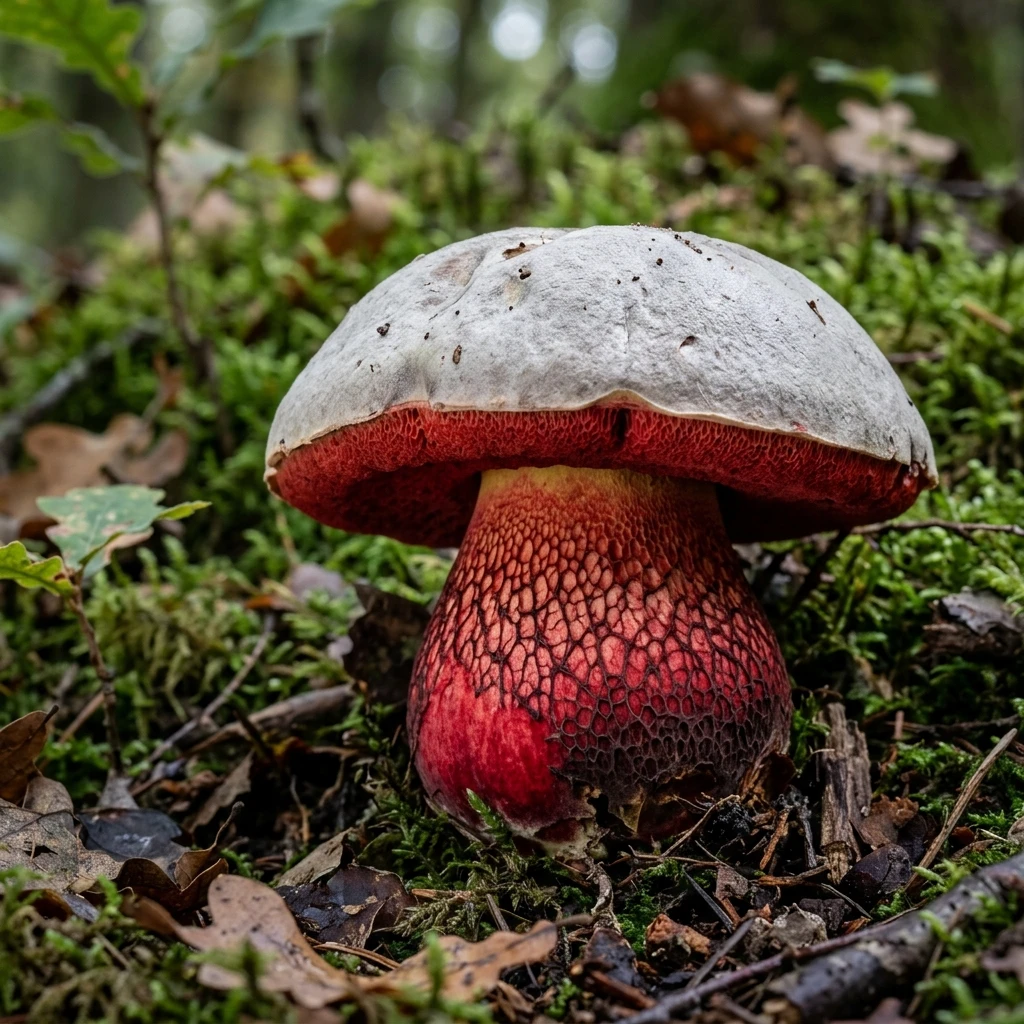 Identifica Satan's Bolete (Rubroboletus satanas) con Plant AI