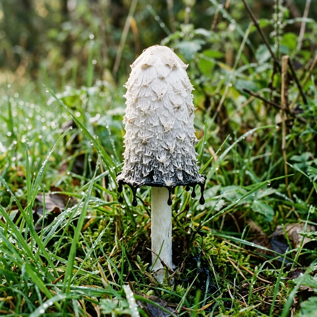 Identifica Shaggy Mane (Coprinus comatus) con Plant AI