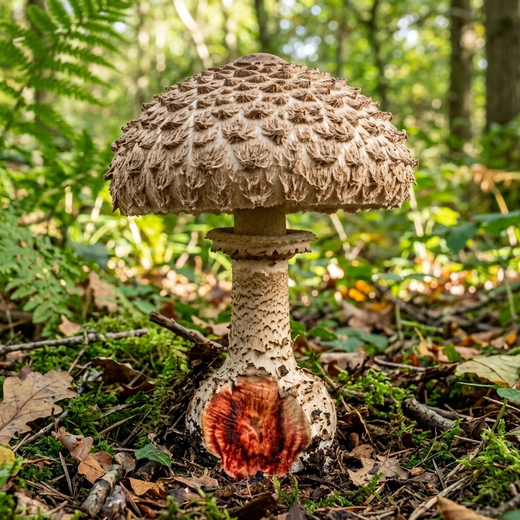 Identifica Shaggy Parasol (Chlorophyllum rhacodes) con Plant AI
