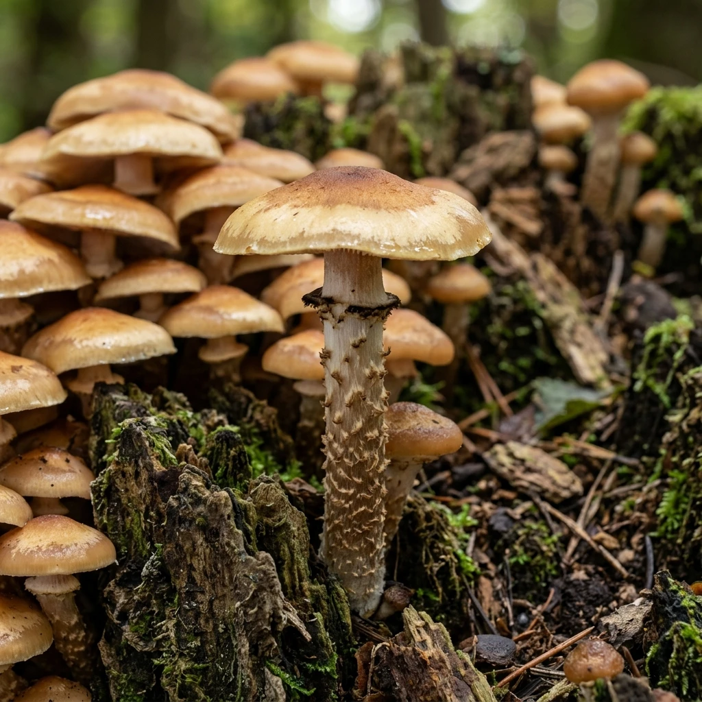Identifica Sheathed Woodtuft (Kuehneromyces mutabilis) con Plant AI