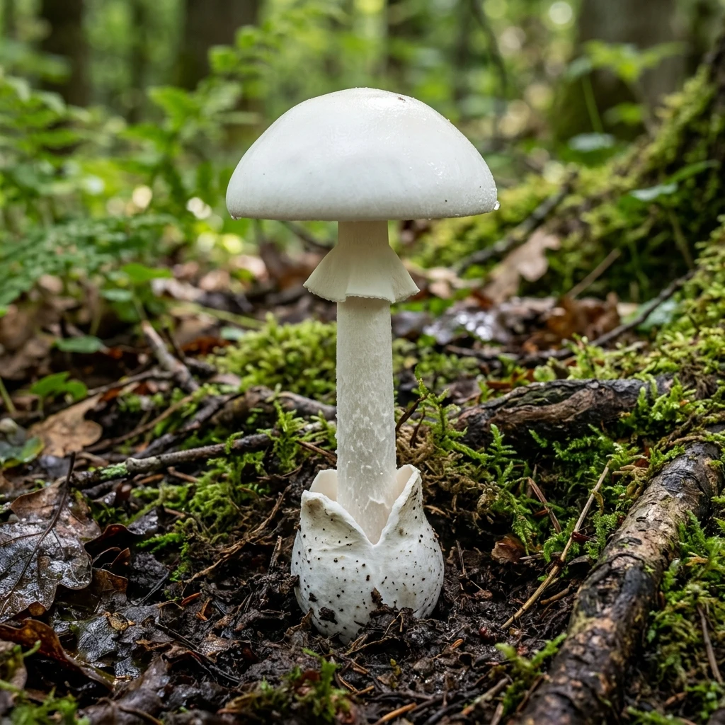 Identifica Spring Amanita (Amanita verna) con Plant AI