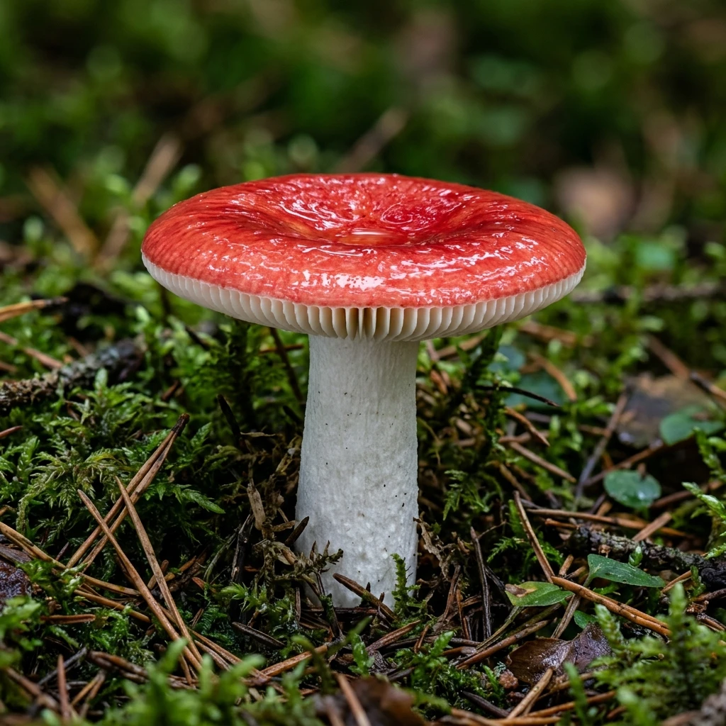 Identifica The Sickener (Russula emetica) con Plant AI