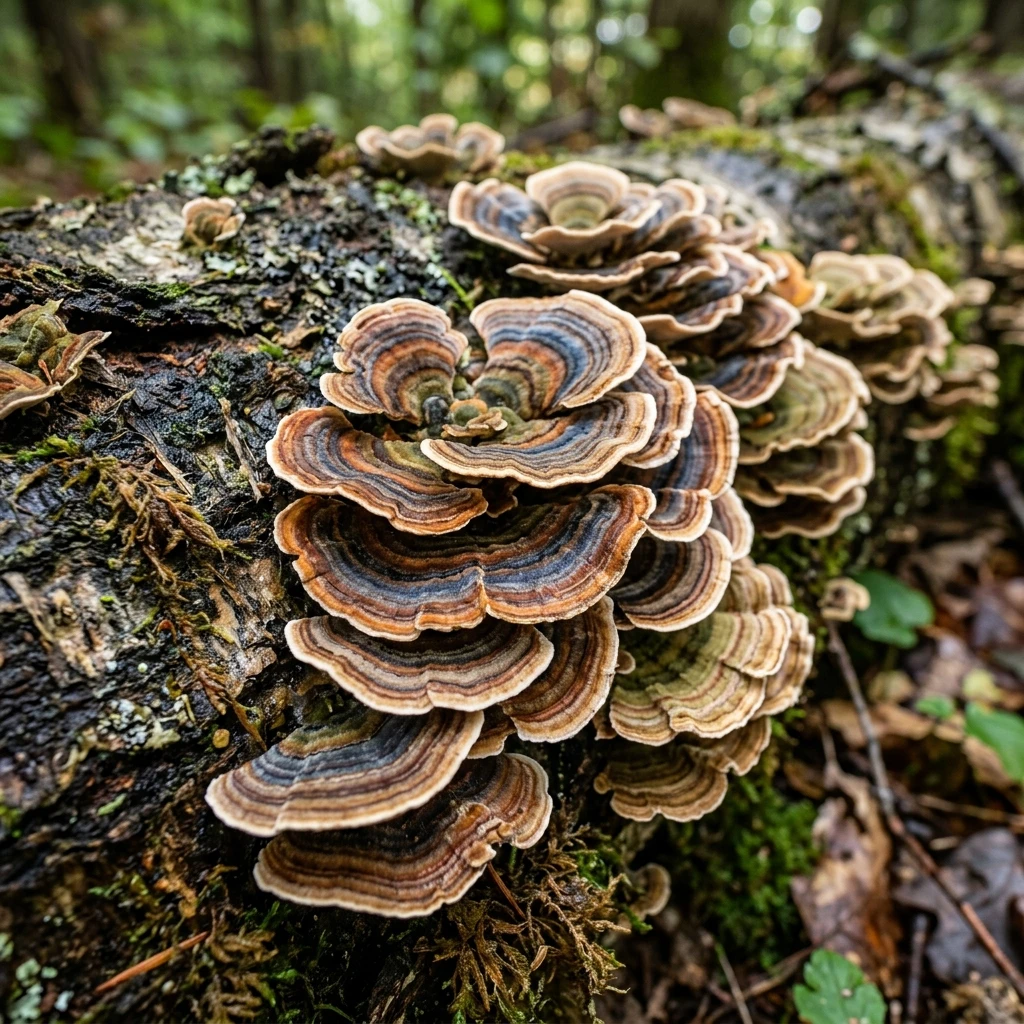 Identifica Turkey Tail (Trametes versicolor) con Plant AI