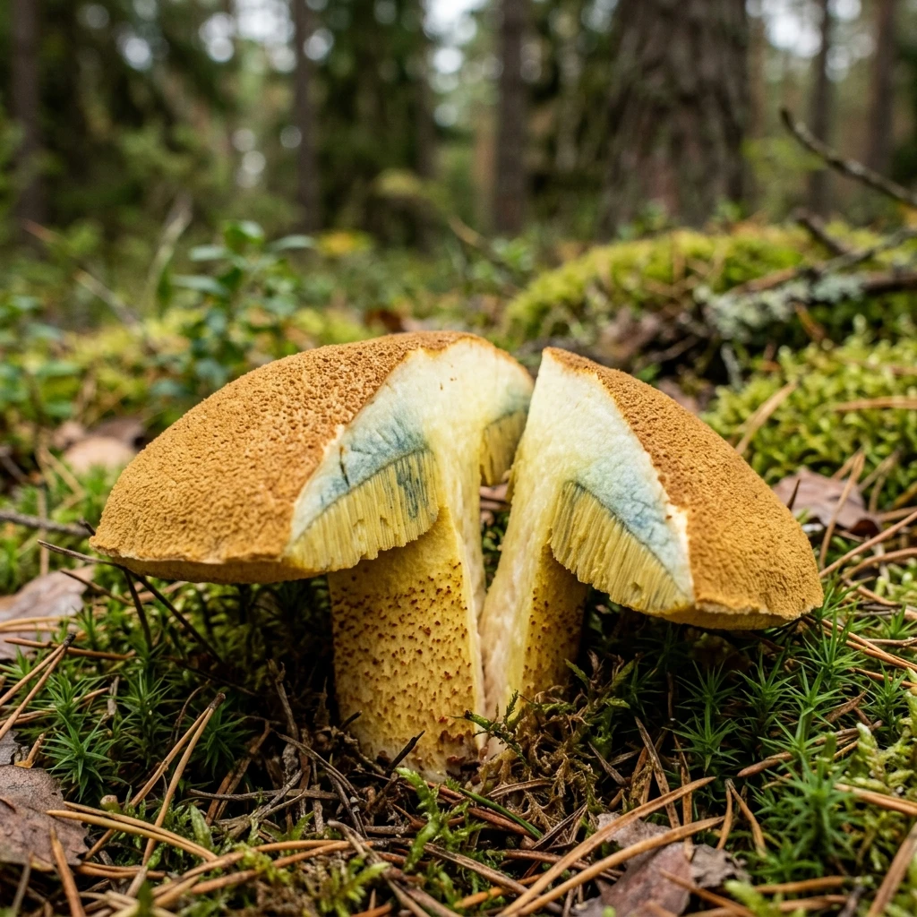 Identifica Velvet Bolete (Suillus variegatus) con Plant AI