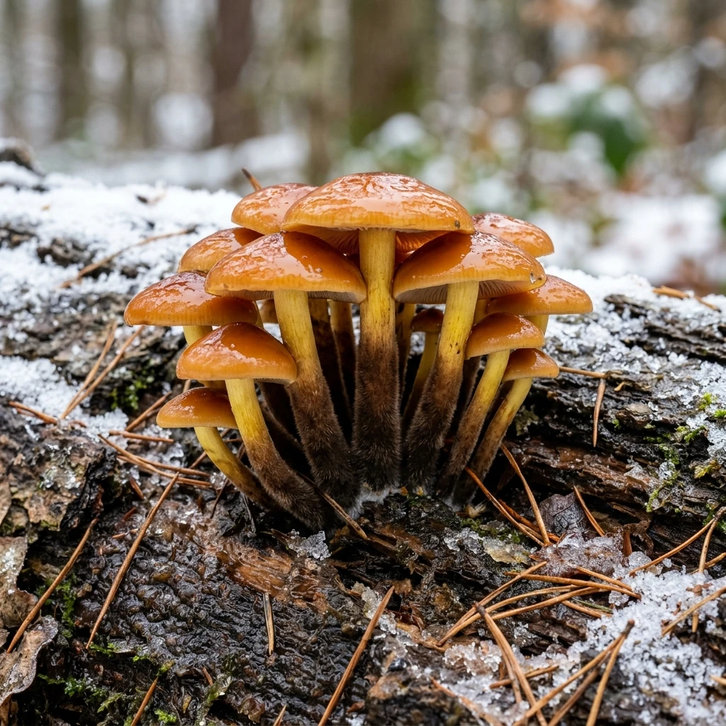 Identifica Velvet Foot (Flammulina velutipes var. velutipes) con Plant AI