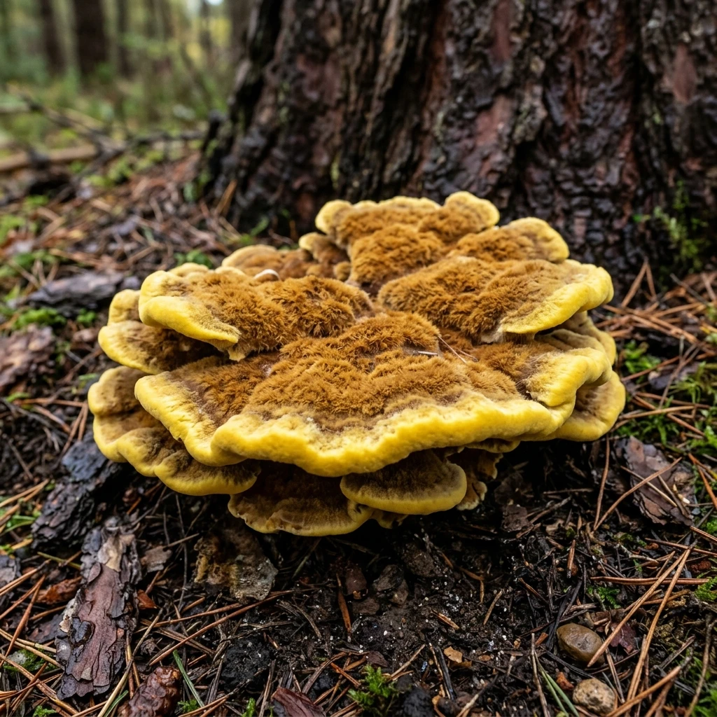 Identifica Dyer's Polypore (Phaeolus schweinitzii) con Plant AI