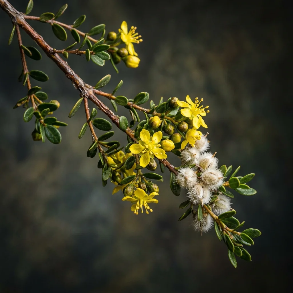 Identifica e cura Creosote Bush (Larrea tridentata) con Plant AI