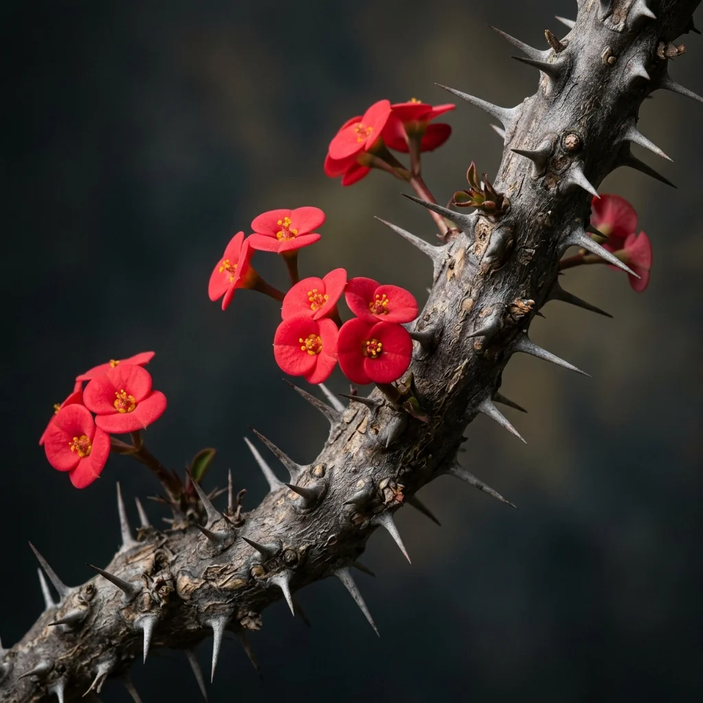 Identifica e cura Crown of Thorns Shrub (Euphorbia milii) con Plant AI
