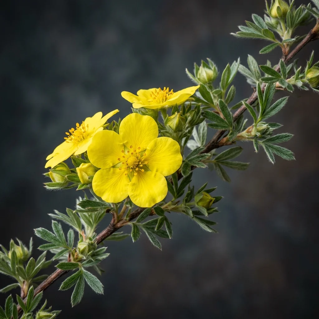 Identifica e cura Potentilla (Potentilla fruticosa) con Plant AI