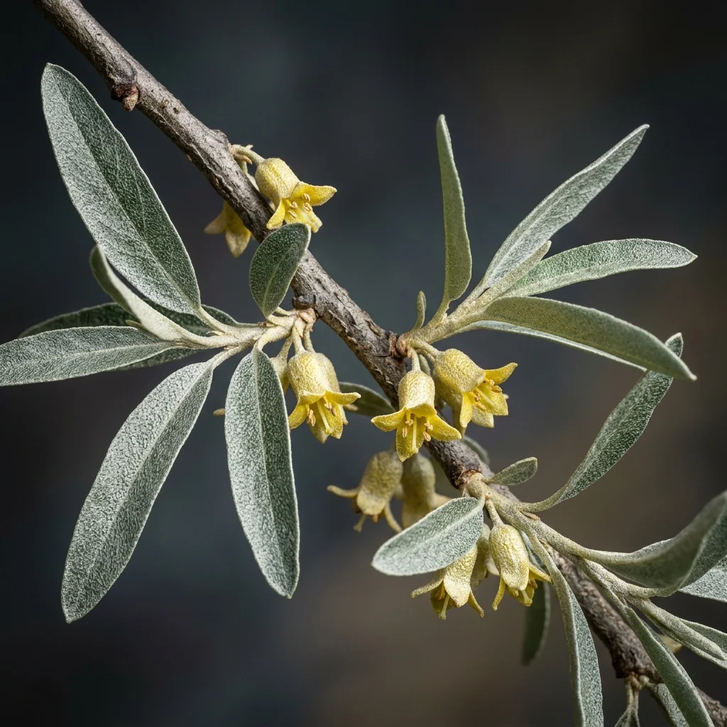 Identifica e cura Russian Olive Shrub (Elaeagnus angustifolia) con Plant AI