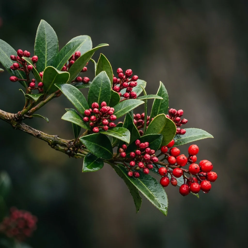 Identifica e cura Japanese Skimmia (Skimmia japonica) con Plant AI